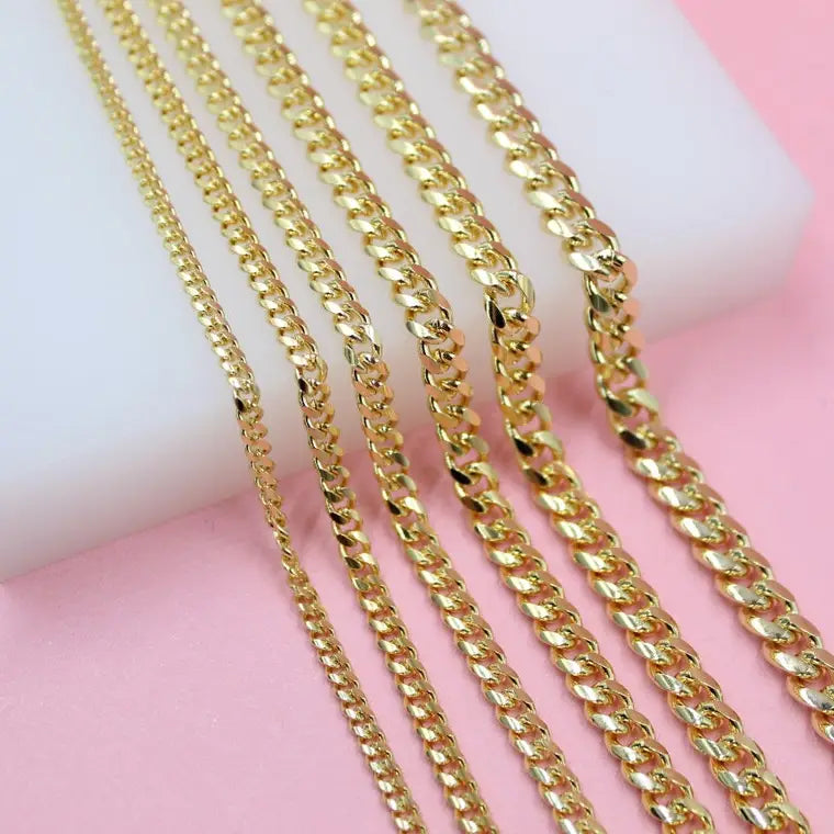gold filled miami cuban necklace