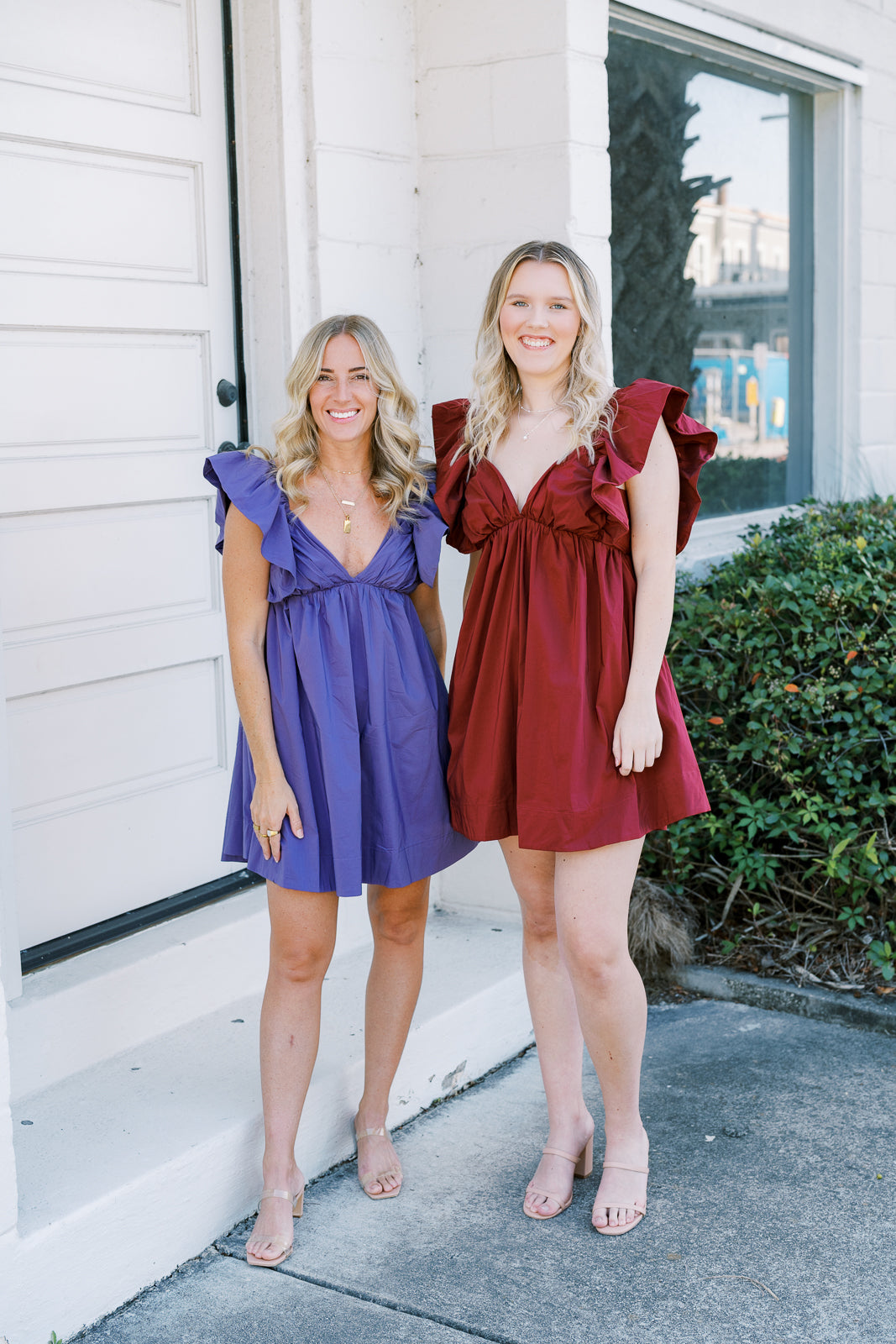 Purple Poplin Dress