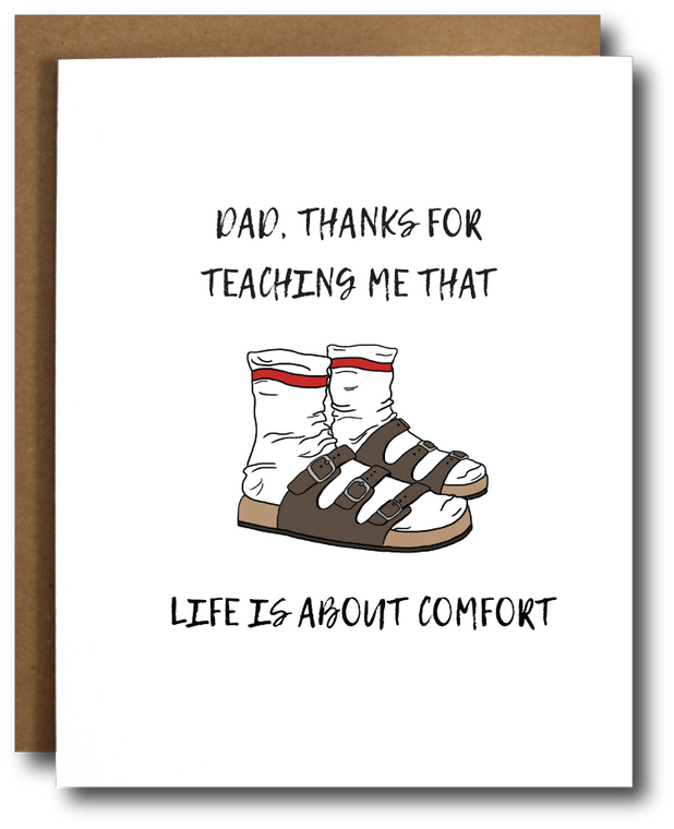 Birkenstocks Dad Father's Day Card